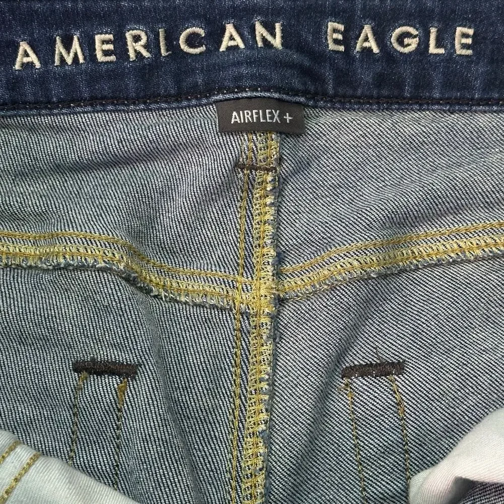 American Eagle AirFlex+ Slim Straight Stretch Jeans Dark Wash Men’s 30x32